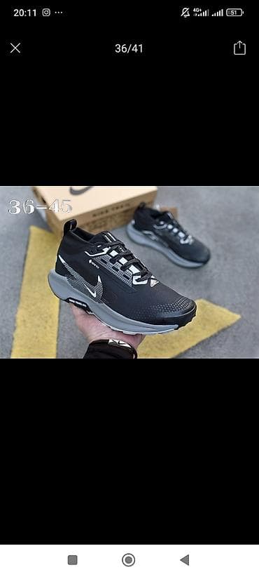 nike react: Мужские кроссовки, 42, Nike, Новый, цвет - Черный, Самовывоз, Платная доставка — 2