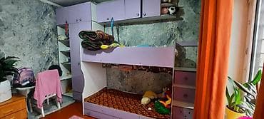 детскую: Детская модульная стенка с двухъярусной кроватью. Состав и функции: - — 1