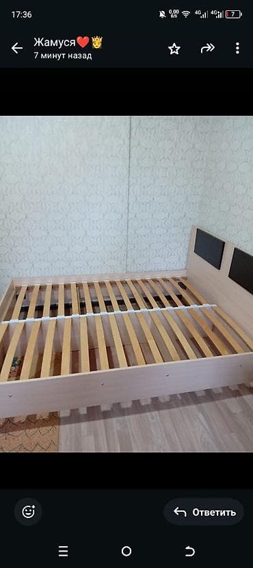 двух спальный: Двуспальная кровать с ортопедическим основанием + матрас Askona — 6