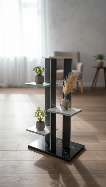 бортики в кроватки с: Этажерка для цветов, Новый, ЛДСП, Самовывоз — 1