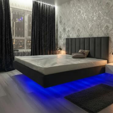 кухонные гарнитуры бишкек цены: Двуспальная кровать, Новый, С мягким изголовьем, длина - 200 см — 1