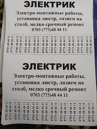 лазо: Электрик | Электромонтажные работы Больше 6 лет опыта — 1