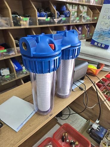 Фильтры для душа: Двухколбовый магистральный фильтр для холодной воды Sutex 10" — 2