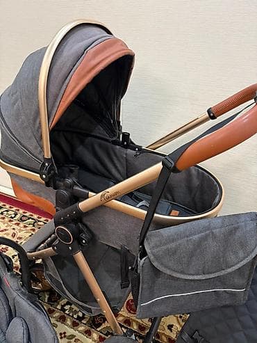 Коляски: Коляска, Другой бренд, цвет - Золотой, Б/у, Самовывоз — 3