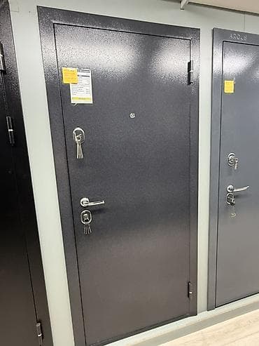 Двери для домов и квартир, Металлическая, Одностворчатая, цвет - Серый