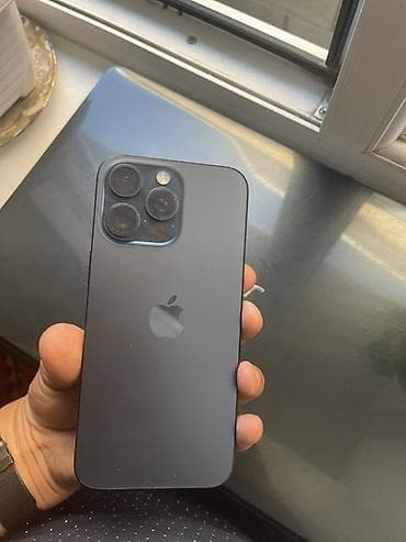 телевизор с тв тюнером: IPhone 15 Pro, Б/у, 256 ГБ, Black Titanium, Чехол, Коробка, 86 % — 1