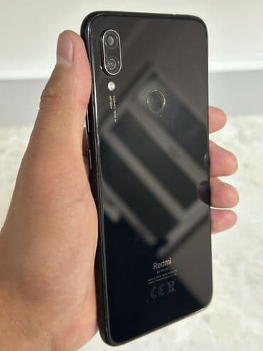 маленькая камера видеонаблюдения: Redmi, Redmi Note 7, Б/у, 64 ГБ, цвет - Черный, 2 SIM — 1