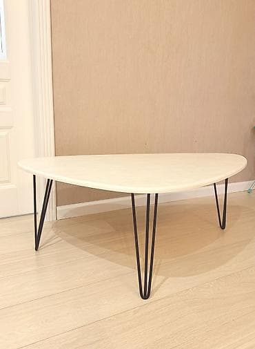 study table: Продается журнальный стол «Престон» | белый бетон | идеал Размер — 1