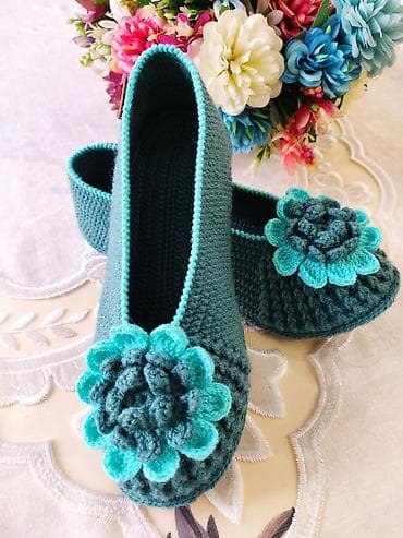 голубые: Домашние тапочки, 37, Новый, цвет - Голубой, Самовывоз — 5