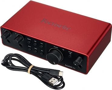Аудиотехника: Б/У, состояние идеальное. Торг возможен! Focusrite Scarlett 2i2 4th — 2
