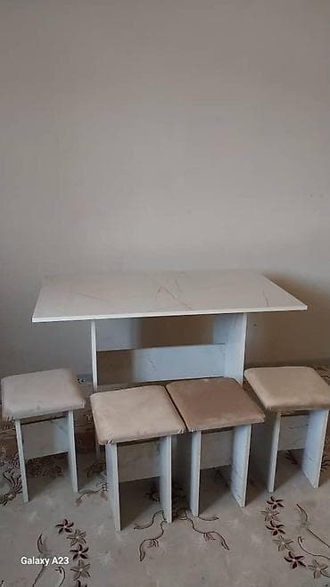 стол стулья для кухни: Кухонный стол и стул, Новый, Платная доставка, цвет - Серый — 10