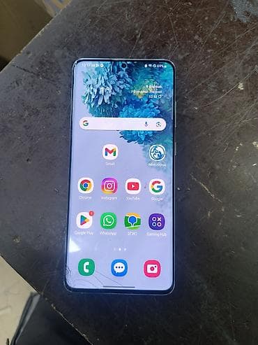 Samsung Galaxy S20 Plus, Б/у, 256 ГБ, цвет - Серый, 1 SIM