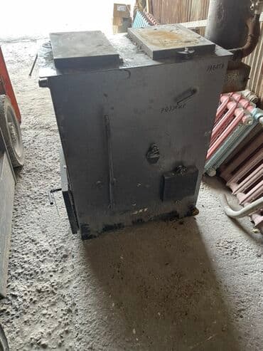 старинный самовар на дровах: Твердотопливный котёл/печь для отопления помещений расчитан до 400 км2 — 4