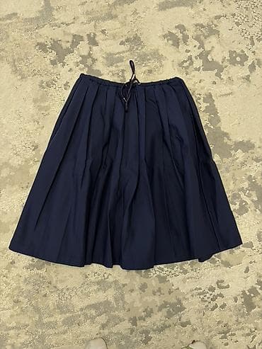 джинсовые юбки: Юбка, Модель юбки: Плиссе, Миди — 1