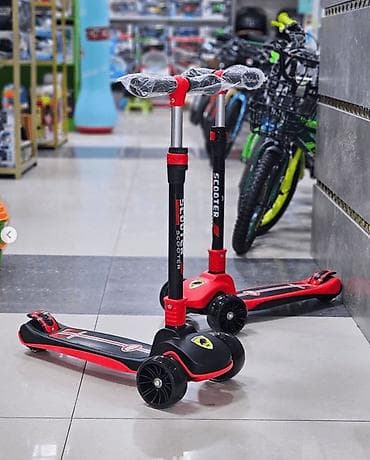 детский электро скутер: Детский самокат Ferrari, усиленный, складной Подходит детям от 3 до 12 — 2