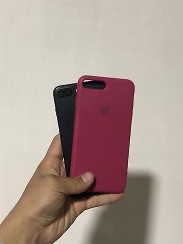 рассрочка айфона: IPhone 7 Plus, Б/у, 256 ГБ, Черный, Чехол, 100 % — 7