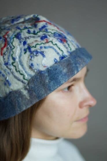 фетровые береты: Войлочная шапочка. Оригинальный дизайн. Натуральные материалы — 4
