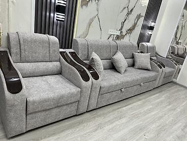 third edition solution: Комплект мягкой мебели, Новый, В рассрочку, Бесплатная доставка, цвет - Серый — 8