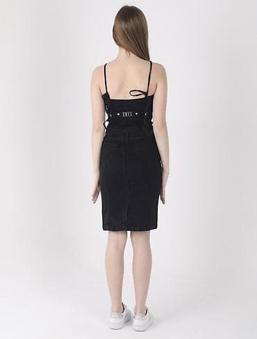 платья джинсовые: Повседневное платье, Лето, Длинная модель, Джинс, Платье-комбинация — 3