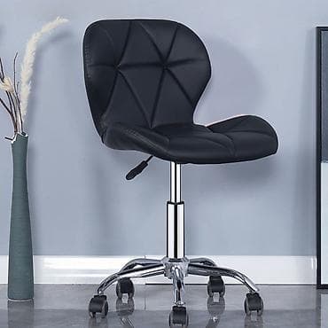 Офис креслолору: Офис креслолор, Жаңы, Дөңгөлөктүү, түсү - Кара, Экокожа, Өзү алып кетүү, Акылуу жеткирүү — 3