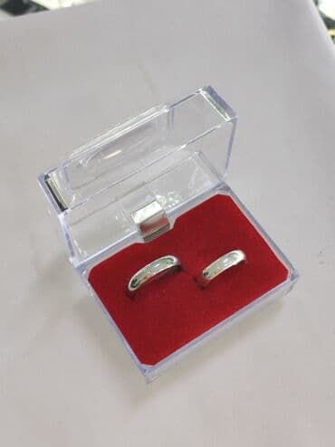 купить свадебное платье недорого: Кольцо, Обручальное, Проба 925, Унисекс, Без вставки, Новый — 1