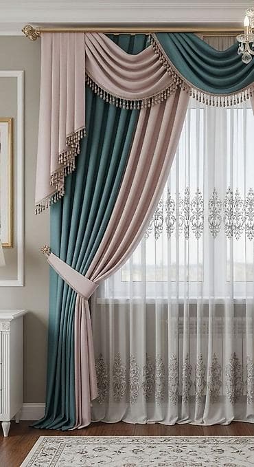 печка для дома бишкек: Комплект штор, Жаккард, С ламбрекеном, Готовое изделие, Для спальни — 6