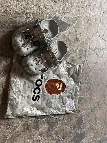 Сабо: Сабо, 37.5, Crocs, Новый, цвет - Серый, Самовывоз, Платная доставка — 1