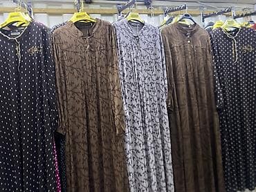 mark 1: Женские длинные платья-абаи/домашние платья свободного кроя. - — 1