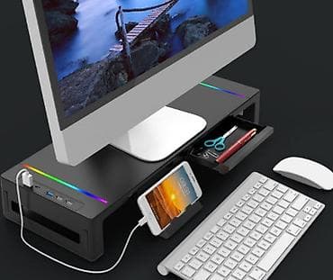 Техника и электроника: Подставка для монитора KM50 Функциональная платформа для — 1