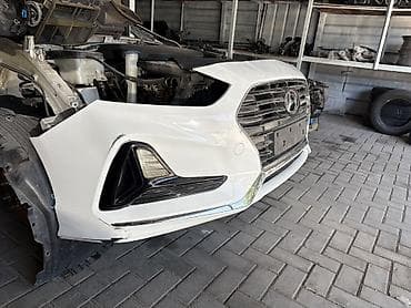 Транспорт: Бампер Hyundai, Б/у, Оригинал — 3