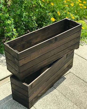 картонные коробки продать: Деревянные кашпо и ящики для растений - Материал: натуральная хвойная — 2