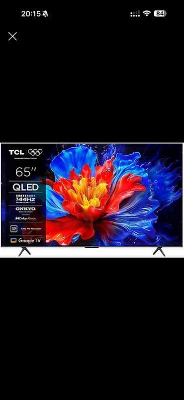 телевизор hisens: TCL 4K UHD TV c Google TV, диагональ 65" Основные особенности: - — 1