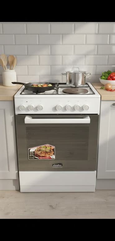 газовые плиты купит: Simfer, Комбинированная, Механическое, Напольная — 1