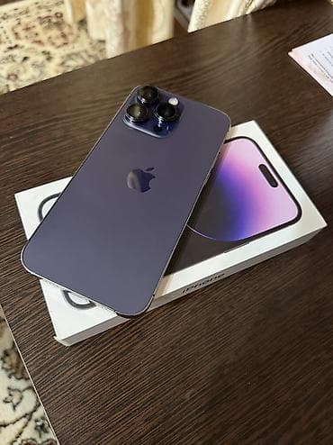 poco pro: IPhone 14 Pro Max, Б/у, 512 ГБ, Deep Purple, Защитное стекло, Чехол, Коробка, 84 % — 7
