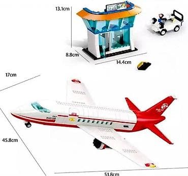 blade blade: ✈️Конструктор Пассажирский самолёт, длина 51,8 см Яркий набор для — 3