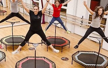 батут спортивный: Фитнес батут для джампинга Диаметр батута: 122см Высота от пола — 5