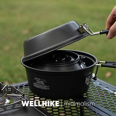 fire maple: Набор посуды IGT из 3 предметов (чёрный), ⌀20х8.5см, WELLHIKE — 4