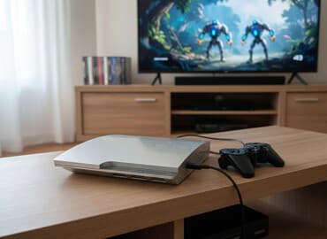 плейстейшын 3: Игровая приставка Sony PlayStation 3 Slim, модель CECH-3004B (питание — 1