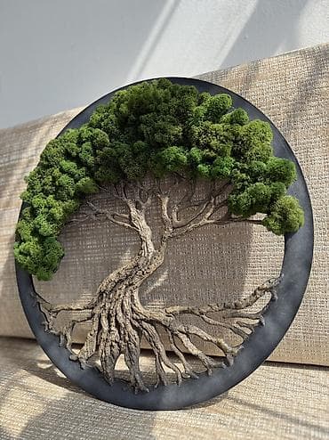 настенные цветы: Настенное панно «Дерево жизни» Диаметр-50см Цена-4900 сом — 5