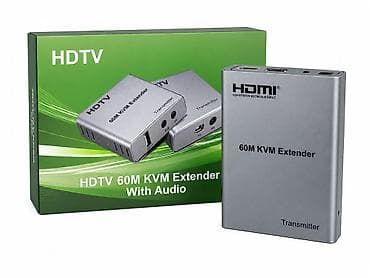5v: HDMI Extender 60M KVM With Audio Компактный HDMI удлинитель для — 1