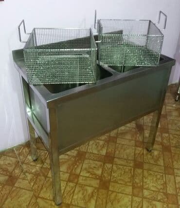 Посуда и кухонный инвентарь: Моика нержавеющая для кафе. Любые размеры. Мойка двухсекционная, Мойка — 4