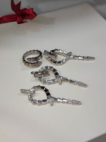 свадебные наборы ручной: Набор украшений, Проба 925, Женские, Новый — 2