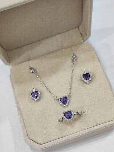 купить свадебное платье недорого: Набор украшений, Проба 925, Женские, Новый — 5