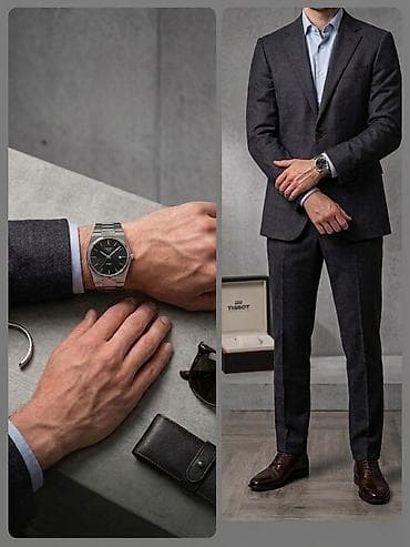 Жеке буюмдар: Классикалык сааттар саат, Tissot, Швейцария, Суу өткөрбөөчү, Эркектердики — 3