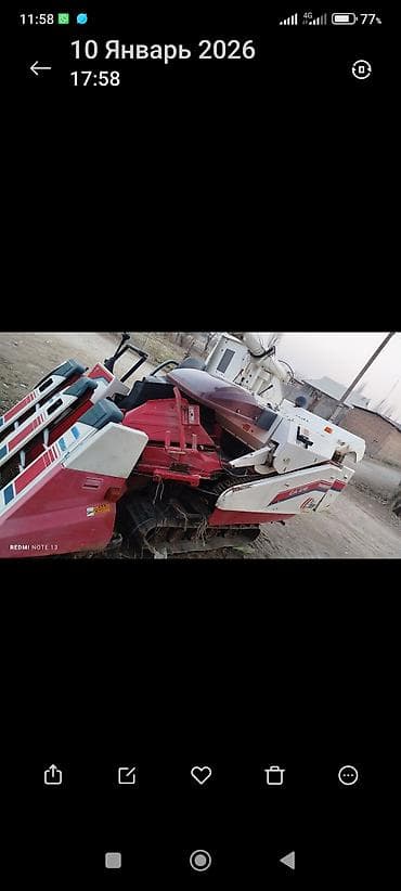 кайык матор: Комбайн для уборки зерновых Yanmar CA215 (CA215P), гусеничный - — 5