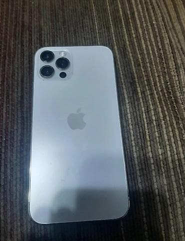 IPhone 12 Pro Max, Колдонулган, 512 ГБ, Көк, Заряддоочу түзүлүш, Коргоочу айнек, Каптама, 100 %
