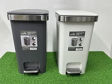 Педальное мусорное ведро Double Cover Trash Can - Объемы: 15 л и 25 л