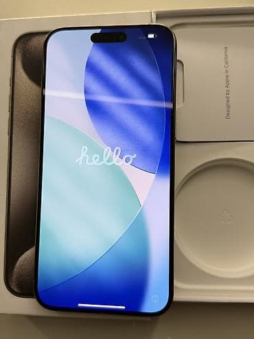 айфон 13 цена бишкек бу: IPhone 15 Pro Max, Колдонулган, 256 ГБ, Natural Titanium, Каптама, Куту, 88 % — 2