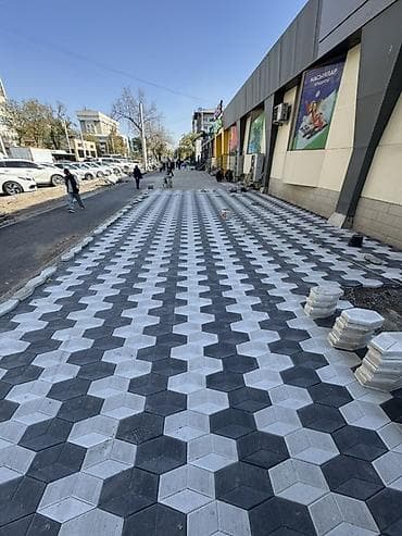 Канцтовары: Тротуарная плитка “Соты/3D” (шестиугольная) - Формат: шестиугольные — 5