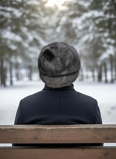 Шапка, Норка, Зима, Объемная модель at lalafo.kg Шапка, Норка, Зима, Объемная модель